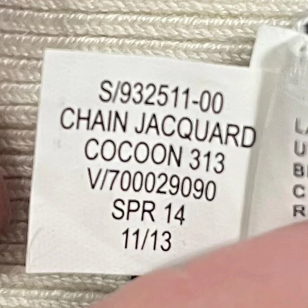 Banana Republic BR, Women's Silk Blend Jacquard Cardigan, Navy / Cream, Small - Picture 9 of 11